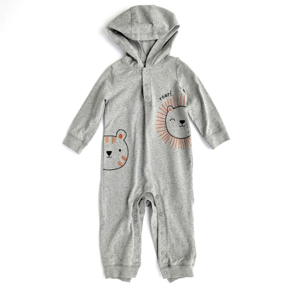 Carter's Hoodie Romper - Picture 1 of 8